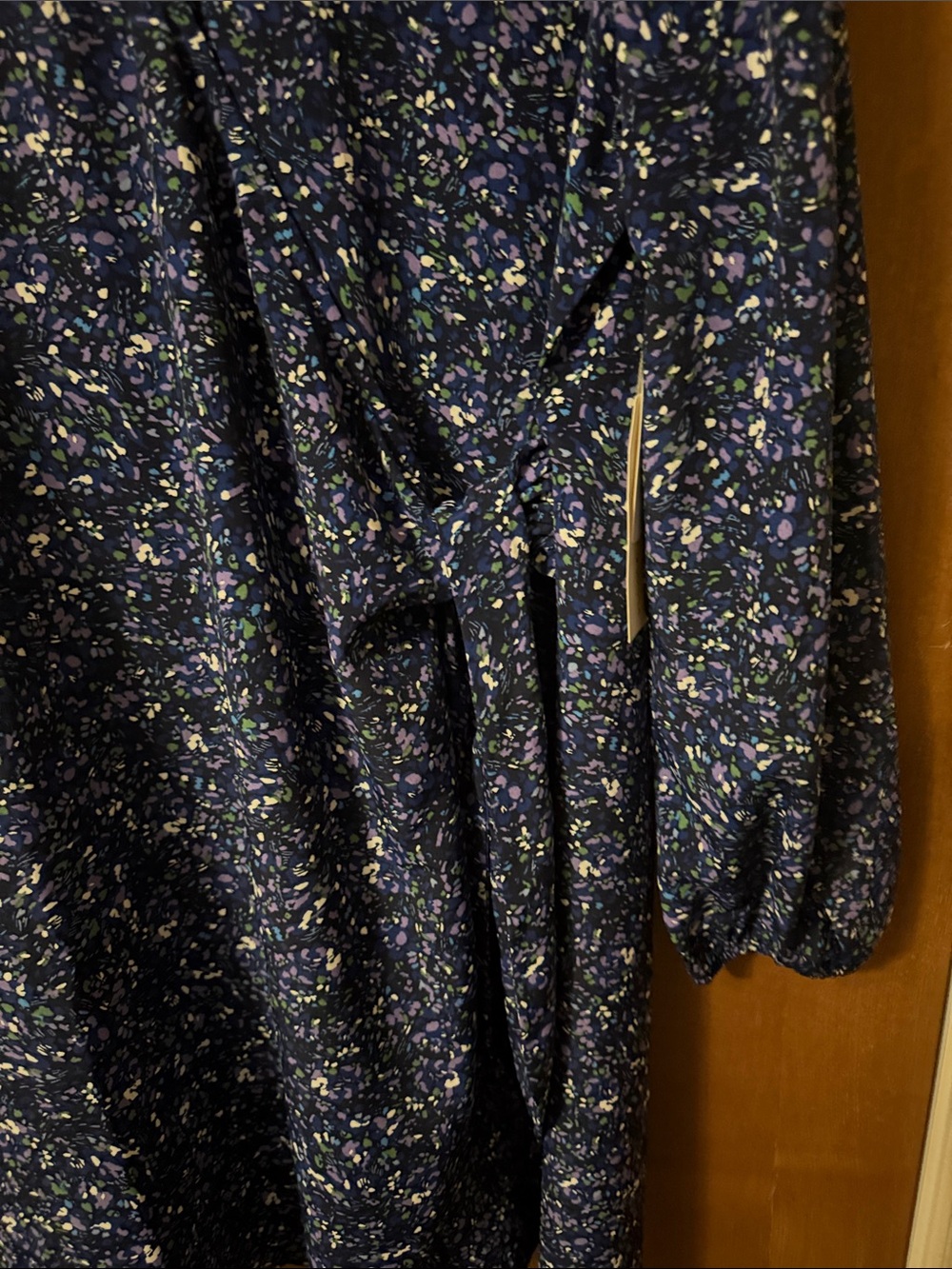 New nine britton Navy Floral Wrap Mini Dress - Picture 4 of 8
